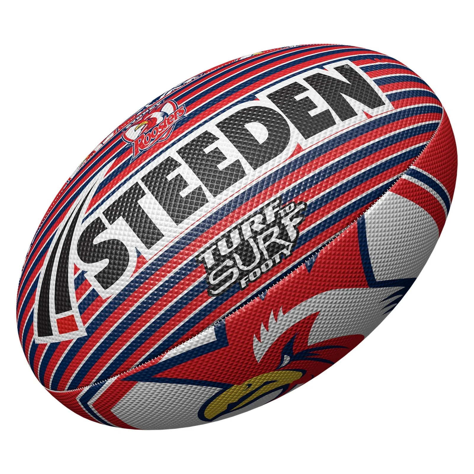 NRL Turf to Surf Ball  Sydney Roosters  Football  Size 3 - Image 2