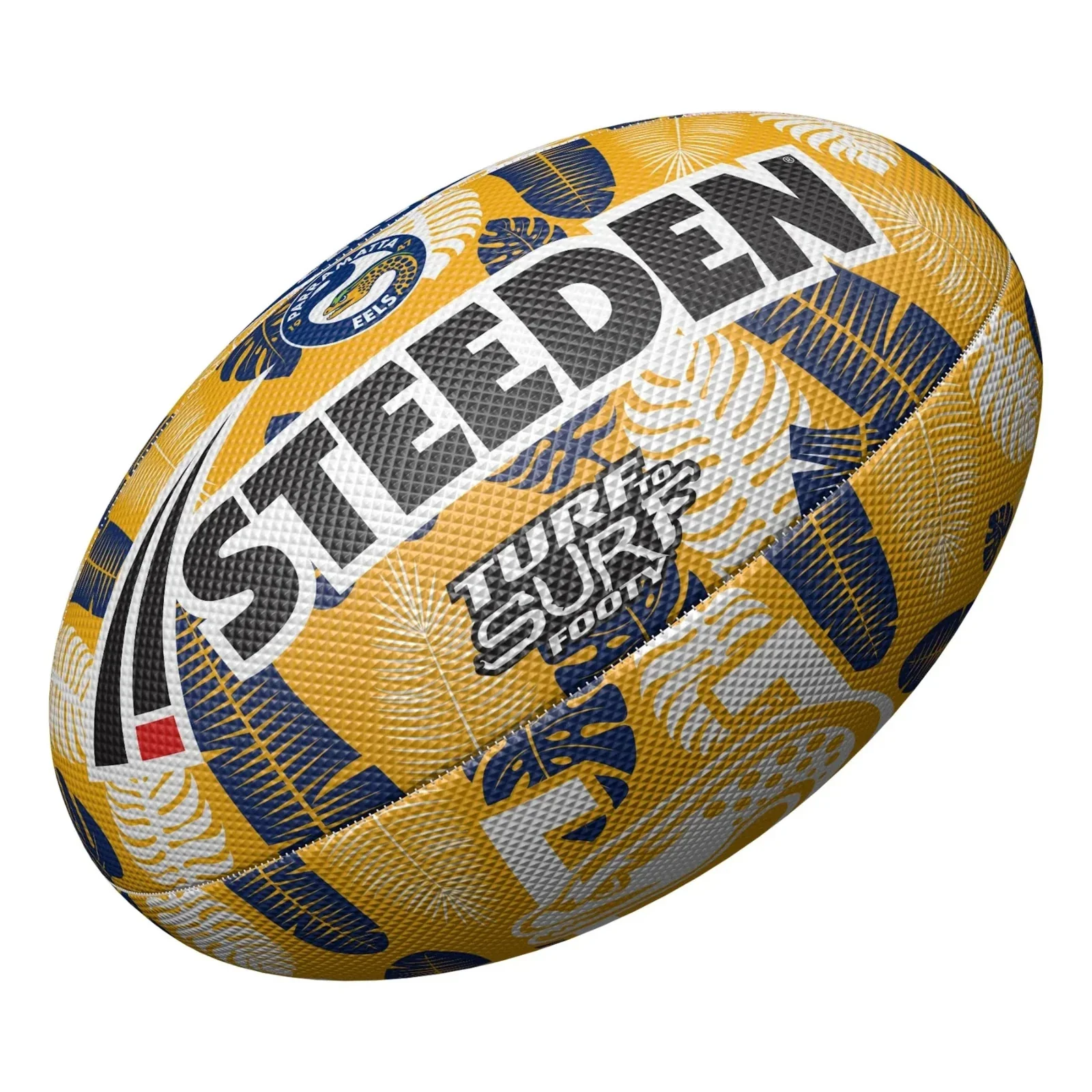 NRL Turf to Surf Ball  Tropical  Paramatta Eels  Ball  Size 3 - Image 2
