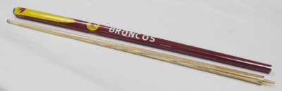 NRL Two Piece Pool Snooker Billiards Cue 57 Inch - Brisbane Broncos