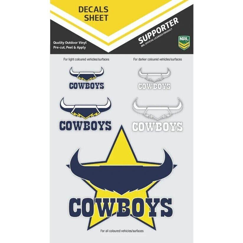 NRL UV Decal Sticker Set - North Queensland Cowboys - Sticker - Image 2