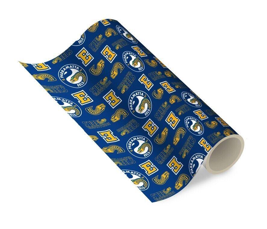 NRL Wrapping paper - Paramatta Eels - New Design - Gift Wrap - 49cm X 69cm - Image 2