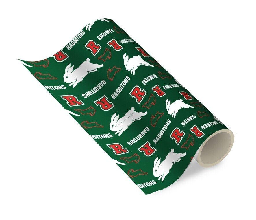 NRL Wrapping paper - South Sydney Rabbitohs - New Design - Gift Wrap - 49cmX69cm - Image 2