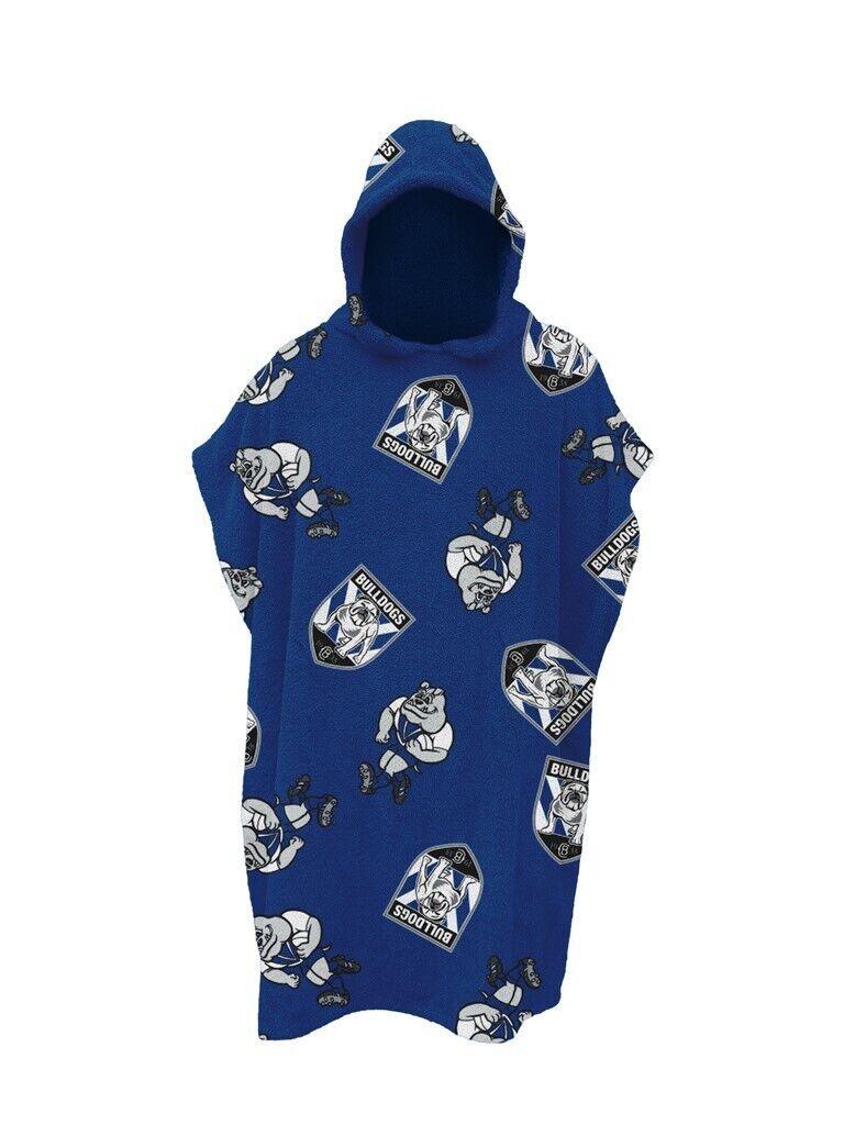 NRL Youth Hooded Towel - Canterbury Bulldogs - Kids - Beach Bath - OSFM - Image 2