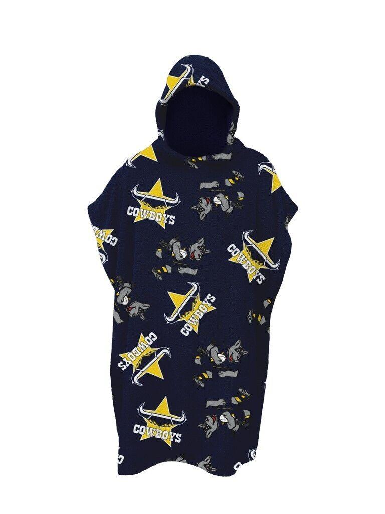 NRL Youth Hooded Towel - North Queensland Cowboys - Kids - Beach Bath - OSFM - Image 2