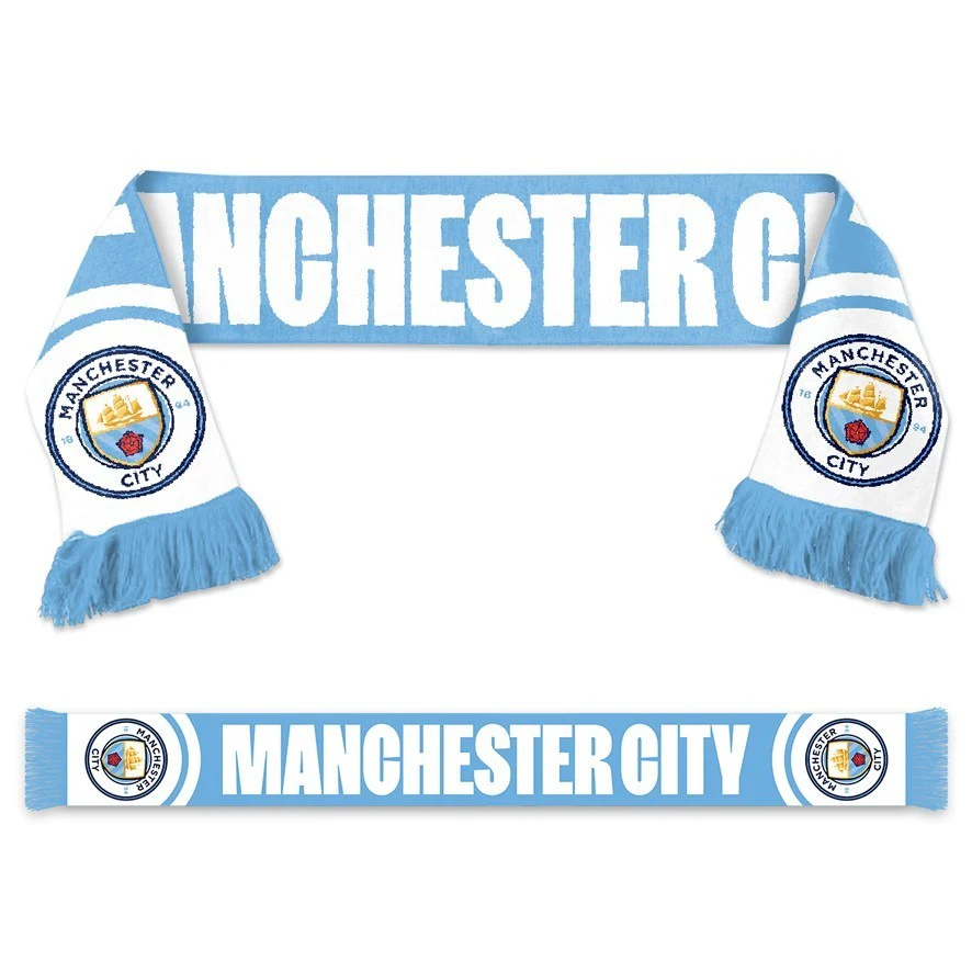 Premier League Supporter Scarf - Manchester City F.C. - Soccer - Team Logo
