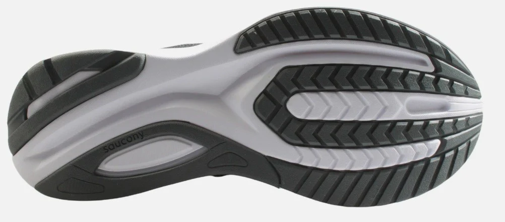 SAUCONY - GUIDE 15 - WOMENS RUNNING SHOES - BLACK WHITE - SHOE - Image 4
