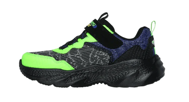 SKECHERS Creature Lights Shoe - Black/Lime - Kids - Image 3