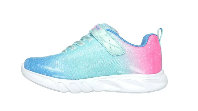 SKECHERS Flicker Flash Shoe - Ombre Dreamer - Aqua/Multi - Kids - Image 3