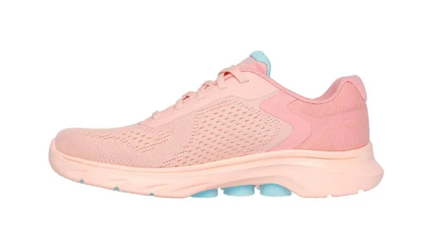SKECHERS Go Walk 7 Shoe - COSMIC WAVES - Peach - Womens - Ladies - Image 4