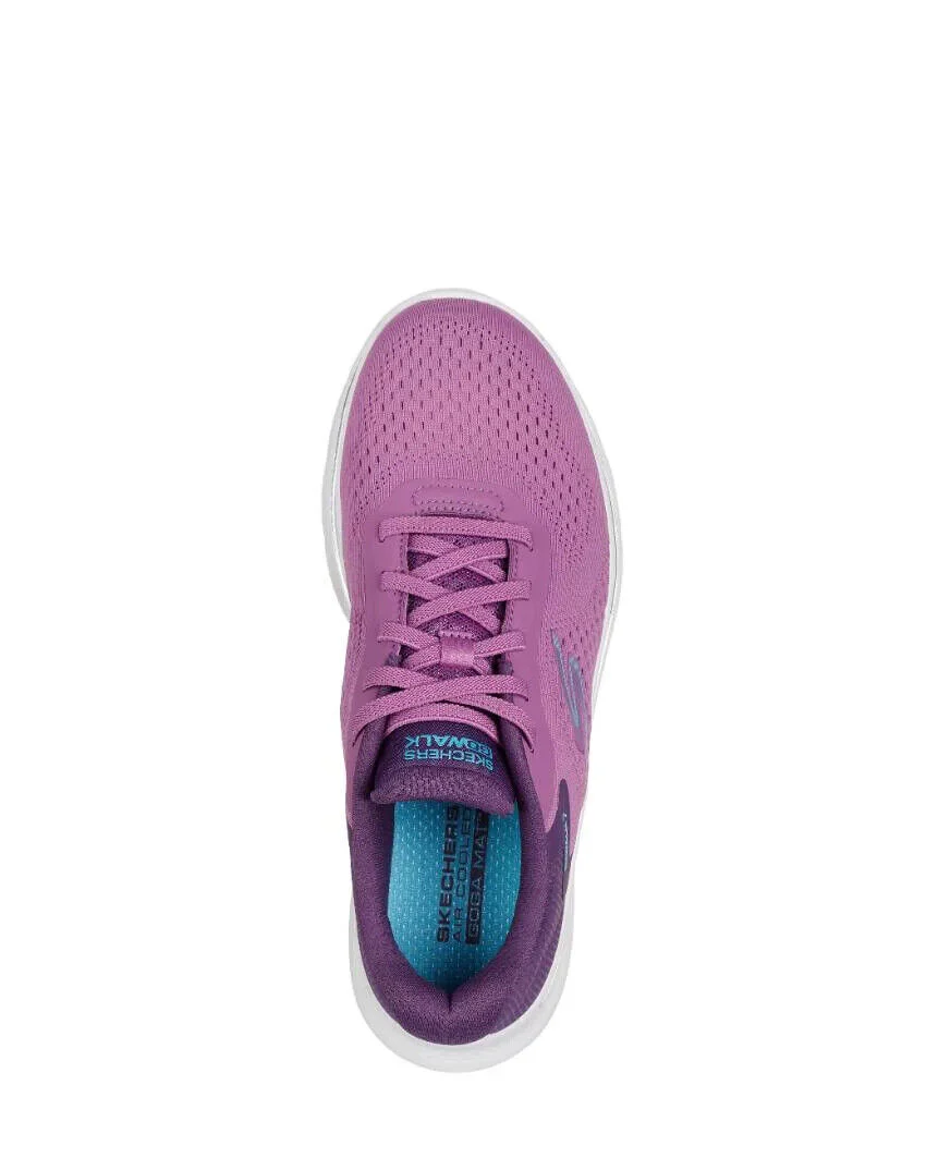 SKECHERS Go Walk 7 Shoe - COSMIC WAVES - Pink/Aqua - Womens - Ladies - Image 3