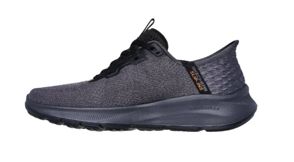 SKECHERS Slip-Ins Equalizer 5.0 Shoe - Standpoint - Charcoal/Orange - Mens - Image 5